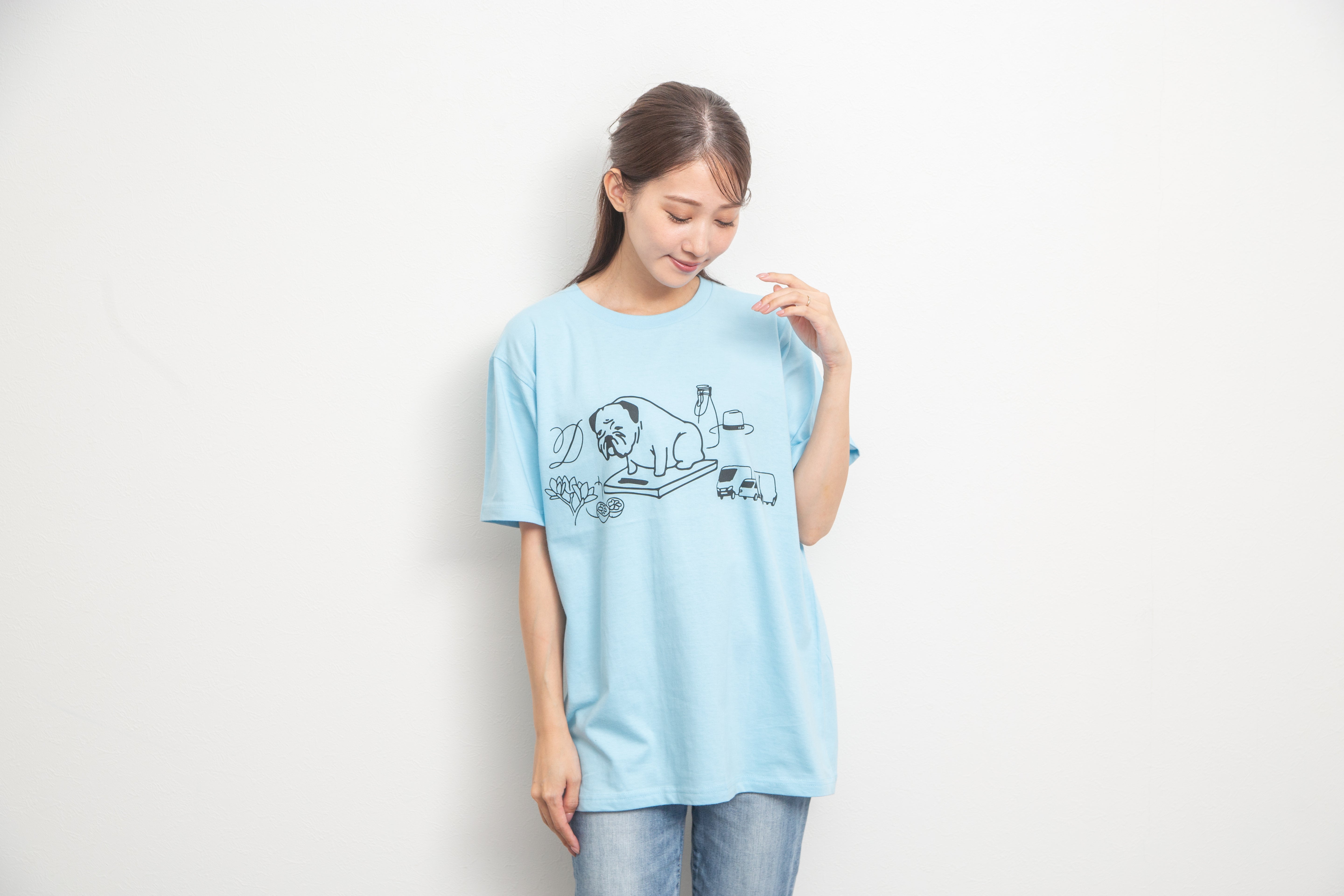 Maison de APRIAオリジナルダイエットTシャツ水色 | Maison de APRIA